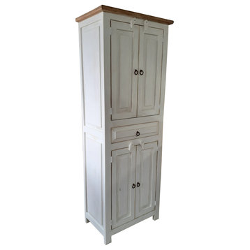 Addison White Wash Linen Cabinet, 24x18x72