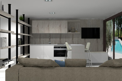 3D proyect for a studio apartment in Marbella