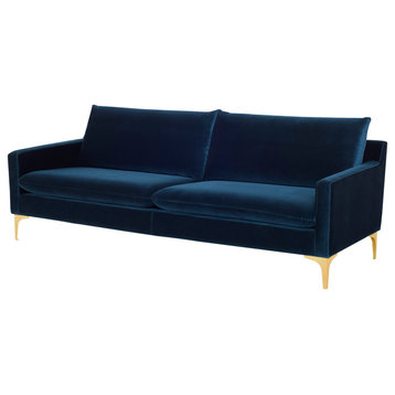 Anders Triple Seat Sofa, Midnight Blue