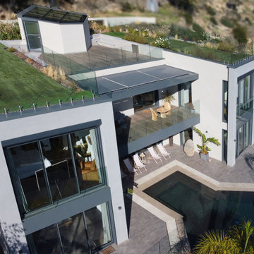 Aerial view of rooftop with Roofingreen ELEVATE Green