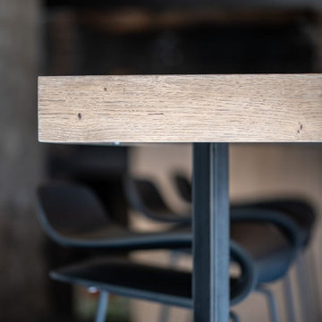 Cuisine d'été, rénovation et extension d'une maison d'hôtes en Provence