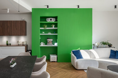 Exemple d'un salon moderne.