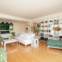 Living Room: Wall of Built in Bookshelves