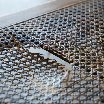 Full Refinish and Cane Replacement on a Carved Mahogany Bench