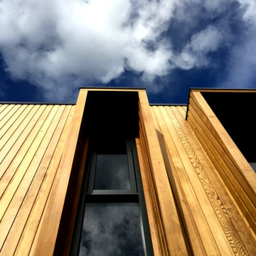 Zyan House - timber addition to character brick semi