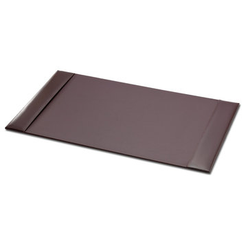 P3603 Econo Line Brown Leather 30"x18" Side Rail Desk Pad