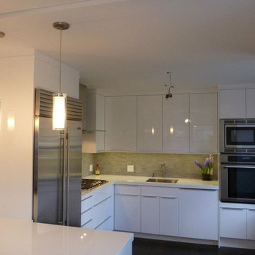 IKEA Kitchen Abstrakt White custom in Manhattan