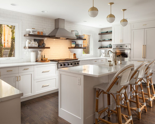 Best Farmhouse Kitchen with Quartz Countertops Design Ideas & Remodel ...