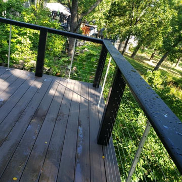 Cable Rail & Azek Hickory Decking