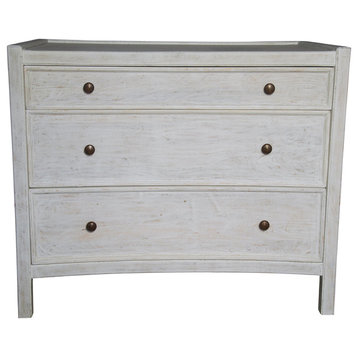 Hampton Side Table, White Wash