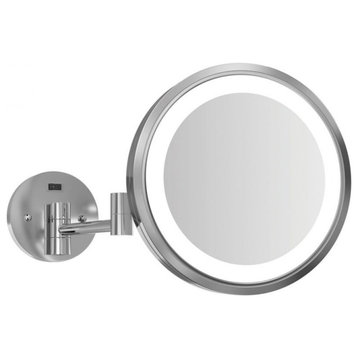 Blush Lighted Makeup Mirror, LED, Clear, Polished Stainless Steel