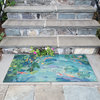 Liora Manne Illusions Peaceful Pond Indoor/Outdoor Mat, Seafoam, 2'5"x4'1"