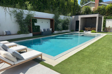 Zero edge pool and spa