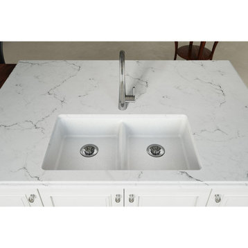 ELGUAD3319PDWH0 Quartz Classic 33" ADA Sink with Perfect Drain, White