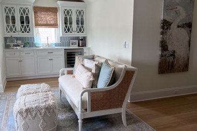 Example of a beach style bedroom design in Philadelphia