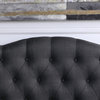 Charlotte Upholstered Panel Headboard, Charcoal, Queen