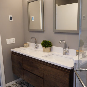 Mid-Century Inspired Bathroom