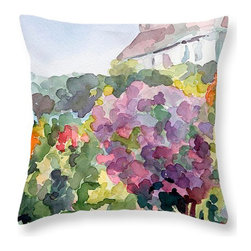 Monet's Garden Giverny French Country Decorative Pillows - Decorative Pillows