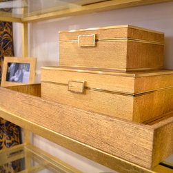 GOLD LINEN JEWELRY BOX - S, M, L - Jewelry Boxes And Organizers
