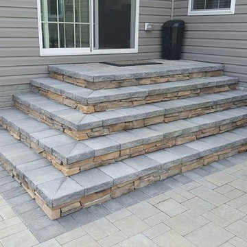 Stone Patio Stairs