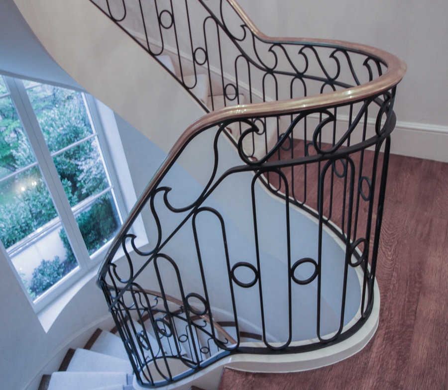 Sculptural/Elliptical Staircase Near Foreign Embassies in Wash. DC, 20008