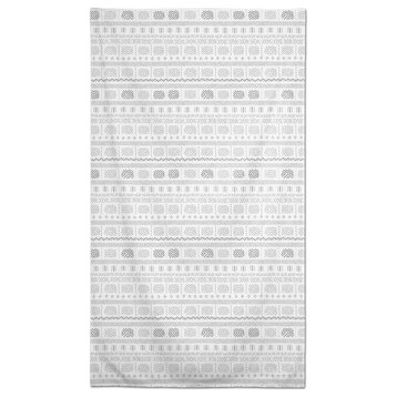 Gray Mudcloth 58x102 Tablecloth