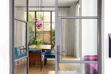 Inspiration for a contemporary entryway remodel in Dallas