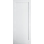 JELD-WEN - Moda Single Panel Interior Door, 83.8x198.1 cm - Measuring 83.8 by 198.1 centimetres, this interior door from Jeld-Wen boasts a white primed finish. Characterised by a single panel design, the Moda Single Panel Interior Door exudes a minimalist elegance that blends seamlessly with an array of decor styles. Jeld-Wen is driven by sustainability, innovation and efficiency, offering an extensive range of windows, doors and stairs to enhance your home.
