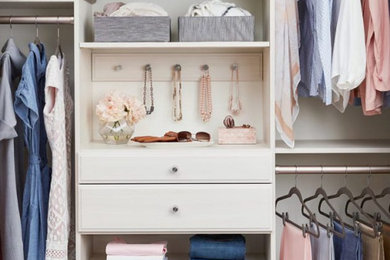 Inspiration for a contemporary built-in wardrobe.