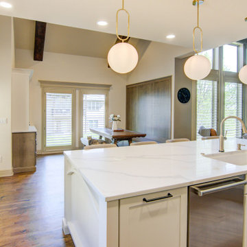 Collected Kitchen Remodel with Custom Seating + Layered Details