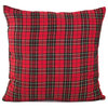 Holiday Tartan Plaid Dazzle Christmas Decorative Throw Pillow , 17"x17"
