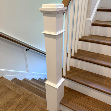 Project #141 | Timeless Switchback Staircase with Traditional Box Newels