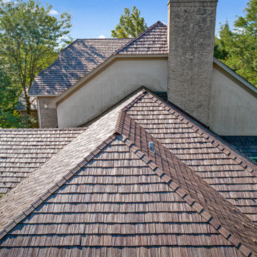 Northbrook, IL - BRAVA Roof Tile - Multi-width Shake install
