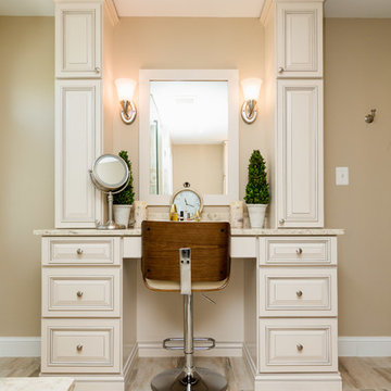 Elegant Master Bathroom with Beautiful Custom Vanity in Ashburn, VA