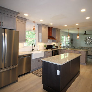 Gray and Copper Kitchen Remodel