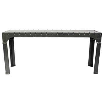 Industrial Iron Rivet Console