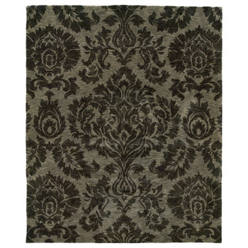 Oriental Weavers Huntley Collection Grey Floral Indoor Area Rug 3'6"X5'6"