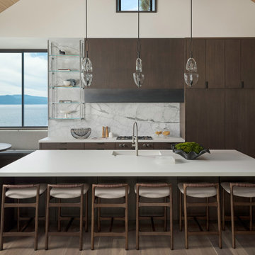 Crystal Bay Scandinavian Lake House Kitchen