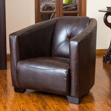 Contemporary Living Room w/ Club chair