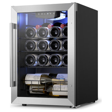 Yeego wine cooler refrigerator Freestanding 20 Bottles Buit-in Mini Fridge
