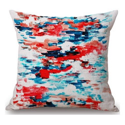 K&D - K&D Linen Pillow, Set of 2, Monet - Decorative Pillows