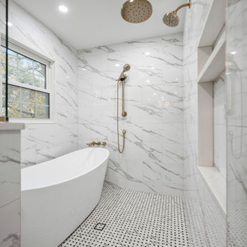 Bathroom Remodel | Contemporary Modern Bathroom - Deer Lake