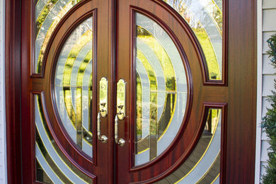 Entryway - large contemporary entryway idea in Richmond