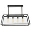 Quinn Black Glass Chandelier