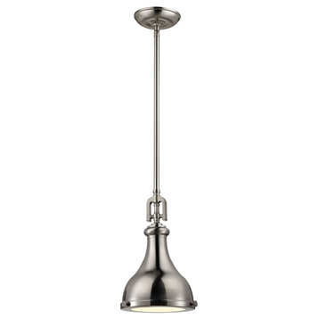 Rutherford 1-Light Pendant, Brushed Nickel
