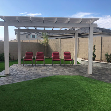 Falcon Landscapes Belgard Catalina Rio pavers & Mirage porcelain products.