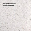 Charlotte Bathroom Vanity, Weathered Gray, 72", Quartz Top, Double Sink