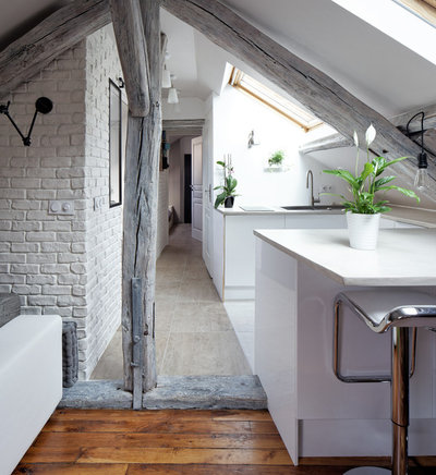 Contemporaneo Sala da Pranzo by Hugo Hebrard photographe d'architecture