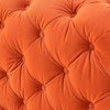 Divani Casa Delilah Modern Orange Fabric Loveseat
