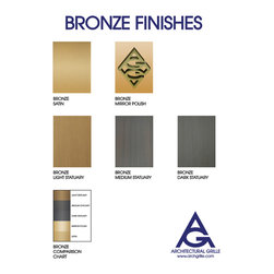 Architectural Grille - BRONZE FINISHES - Products